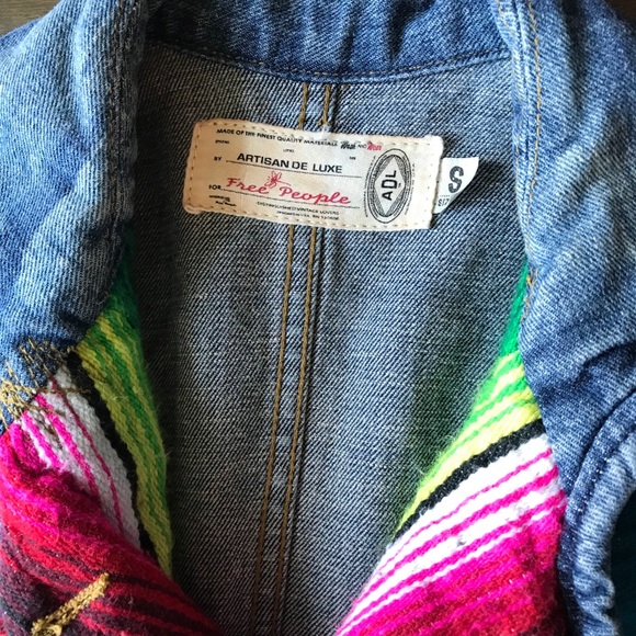 Free People Denim Jacket S - Picture 5 of 7